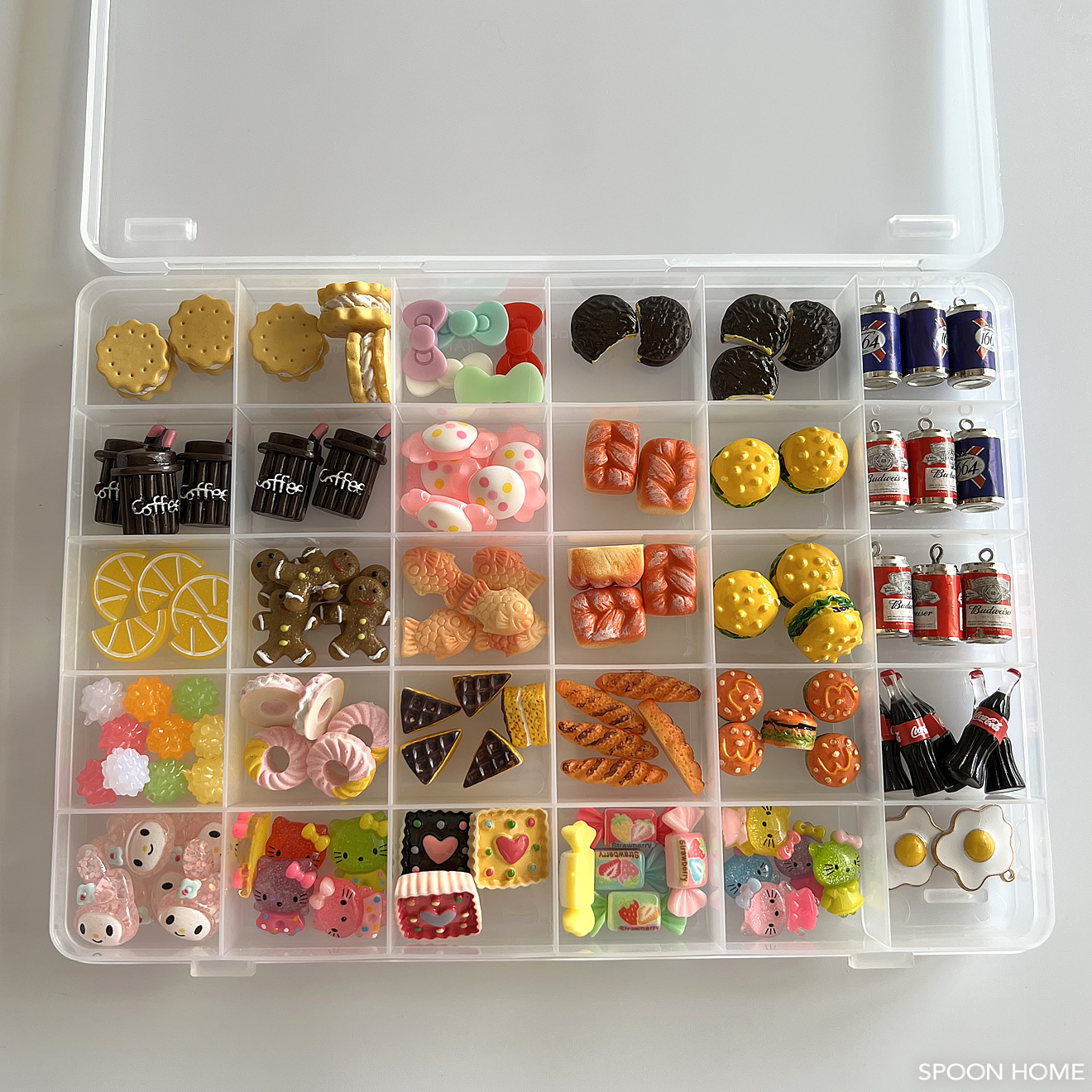 安くて可愛いデコパーツ通販ショップ。購入品と収納例をご紹介の画像