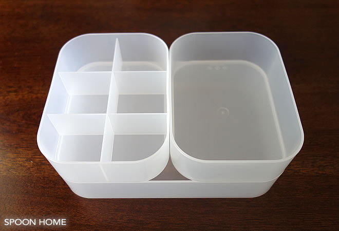 無印良品のポリプロピレンメイクボックスのブログ画像