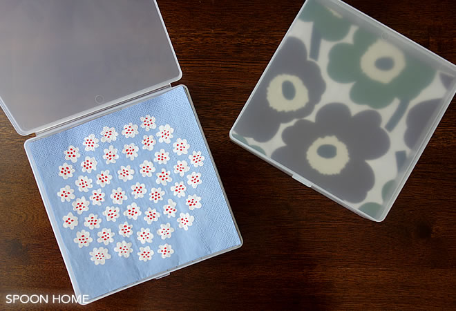 セリアの人気商品「フタ付きケース Square(スクエア)」のブログ画像