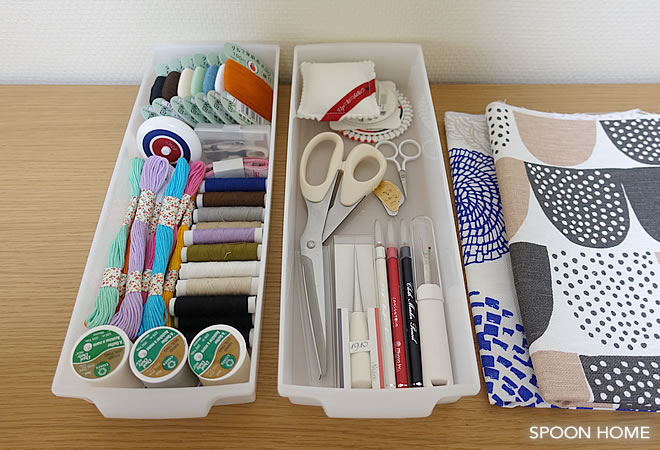 ソーイングセット・裁縫道具の収納アイデアのブログ画像